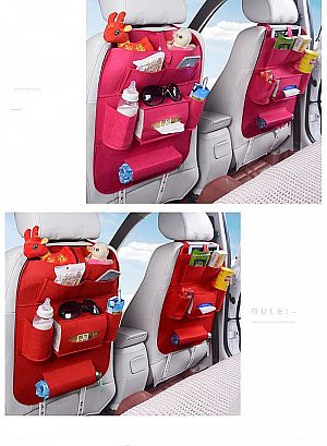 Car Seat Organizer Mobil Dengan Sekat Semua Jenis Barang Wadah Tissue - 462
