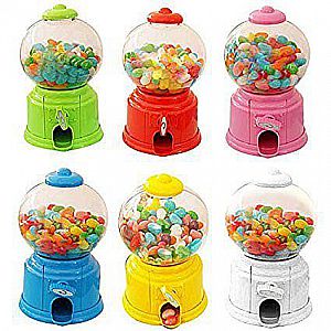 Dispenser Permen Mini Candy Machine Celengan Koin Anak Mainan Karet Putar Bank – 517