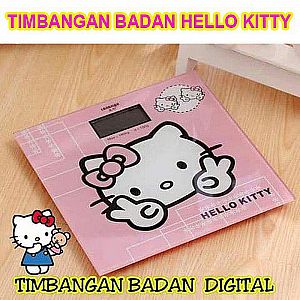 Timbangan Hello Kitty Berat Badan Murah Kotak Timbangan Digital HK Max 180 Kg - 803