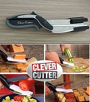 Clever Cutter 2in1 Pisau Talenan Potong Sayur Buah Daging Keju Serbaguna Tanpa Papan – 683