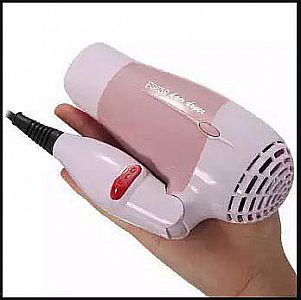 Hair Dryer Lipat Mini Elektrik Hot Hair Pengering Rambut Travel Blower Driers Foldable New – 194