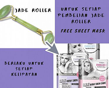 Jade Roller Alat Pijat Wajah Derma Roll Cantik Manual Face Skin Beauty – A178