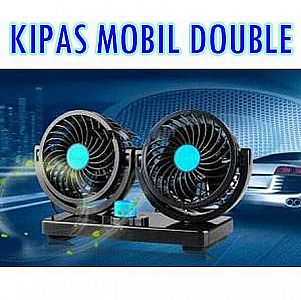 Kipas Mobil Double T303 Double Cooling Fan Cool Dingin Colokan Rokok – A196