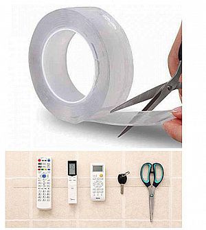 Grip Tape 100 cm Double Isolasi Barang Pada Dinding Tembok 1 m Nano Magic Tape – A199
