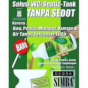 Degra Simba Anti WC Mampet Septic Tank Penuh Tanpa Sedot Solusi Toilet Kamar Mandi – A204 