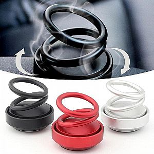 Pengharum Mobil MODEL RING Double Ring Rotating Suspension Car Perfume Parfum Aroma Terapi Hiasan – 