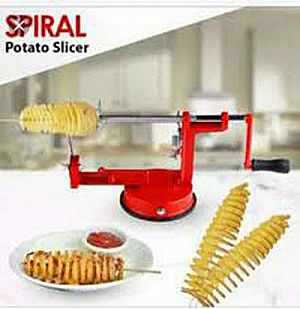 Spiral Potato Slicer Alat Pemotong Pengiris Kentang Pisau Cutter Bentuk Peer Pegas – A209