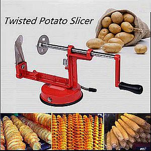 Spiral Potato Slicer Alat Pemotong Pengiris Kentang Pisau Cutter Bentuk Peer Pegas – A209