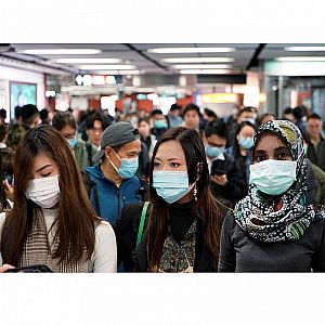Masker For Hijab Cegah Bakteri Kuman Di Udara Flu Corona Mers Sars Masker Lapis Kain Tali Karet A211
