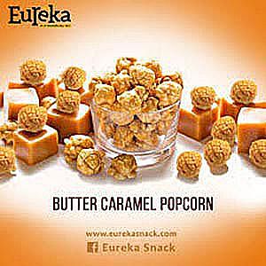 EUREKA Popcorn Alumunium Pack Kemasan 140 Gr BUTTER CARAMEL Premium New Malaysia Pop Corn Snack A229