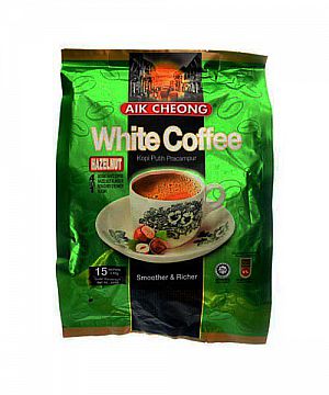 AIK CHEONG White Coffee Sachet 4 in 1 Hazelnut Instant Creamer Sugar Satuan 40 g Ori Malaysia – A234