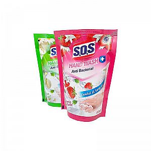 Sabun Cuci Tangan SOS Anti Bacterial S O S 300 ml Mandi Nyuci Cegah Virus Bakteri Kuman – A264