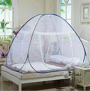 Kelambu Lipat Korea Tidur Anti Nyamuk Uk 180 x 200 cm Bed Net Canopy Portable – A307