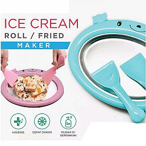 Alat Cetak Pendingin Es Krim Goreng Rumahan Ice Cream Roll Maker Homemade – A378