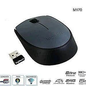 Mouse Wireless Logitech M170 Tanpa Kabel PC Laptop Komputer 10 m – A382