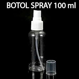 Botol Spray 100 ml Besar Botol Plastik Spray Bottle Warna Bening Transparan Volume 100 mili -  A391C