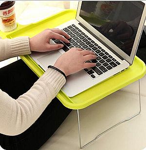 Meja Laptop Desk Plastik Warna Murah Meja Laptop Portable Lipat Travel Piknik – A349