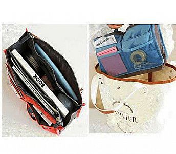 Dual Bag in Bag Organizer Tas Multifungsi Korea Korean Bag Wadah Make Up Serba Guna – 008